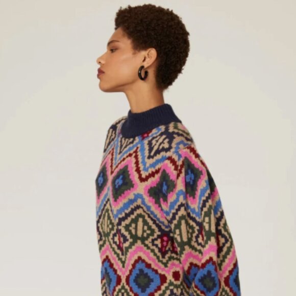 Farm Rio Rauti Sweater Dress | Size L - Picture 2 of 8